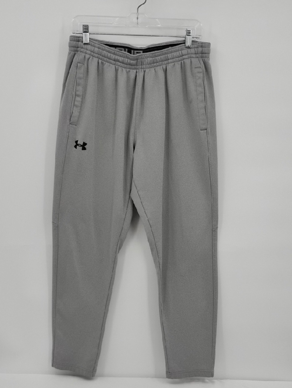 Under Armour Light Gray Men's Tech Athletic Pants Loose Large